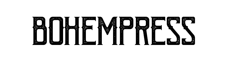 BohemPress Font