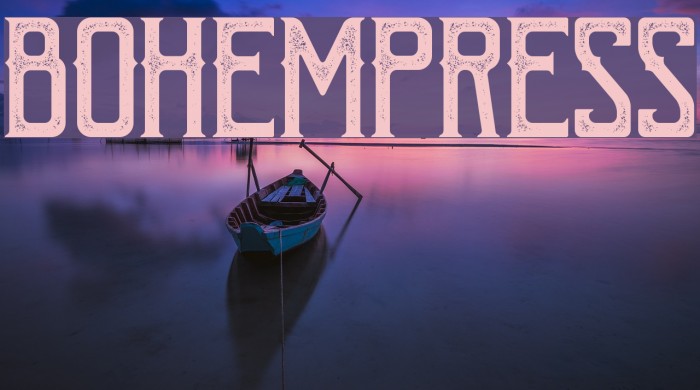 BohemPress Font examples