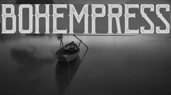 BohemPress Font examples