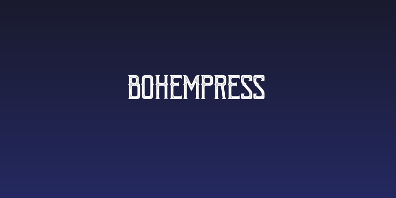 BohemPress Social Header