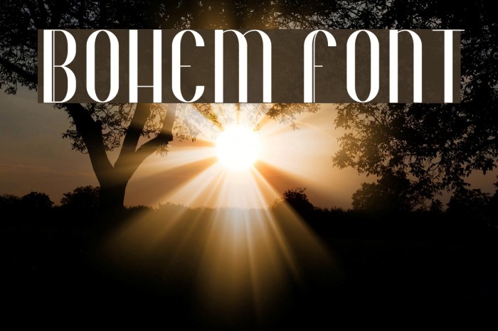Bohem Font examples