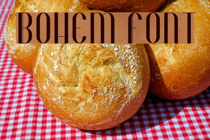 Bohem Font examples