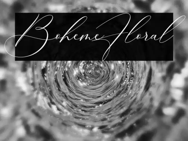 BohemeFloral Font examples