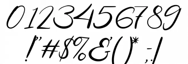 Bohemia Cerish Font OTHER CHARS