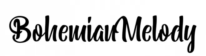 Bohemian Melody  Frei Schriftart Herunterladen