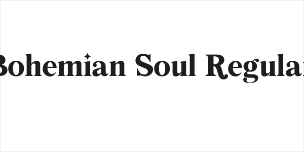Bohemian Soul Regular Logo
