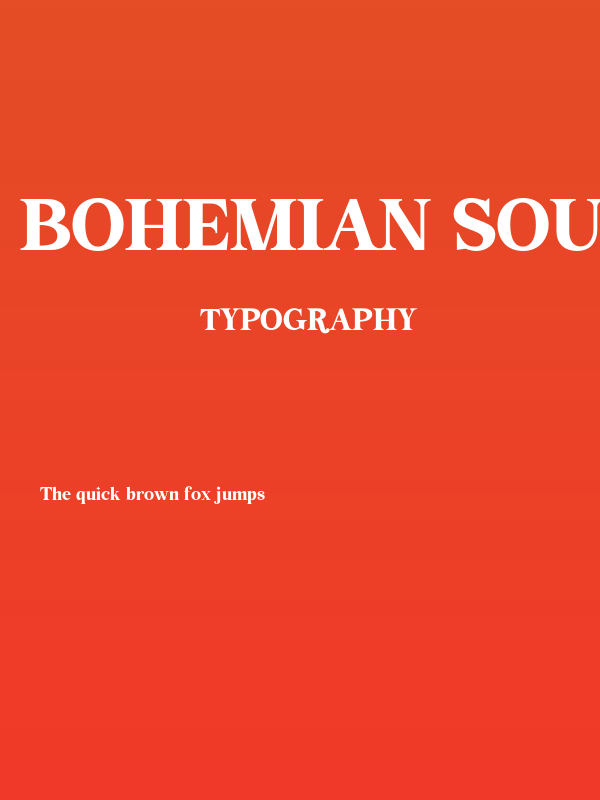 Bohemian Soul Regular Poster