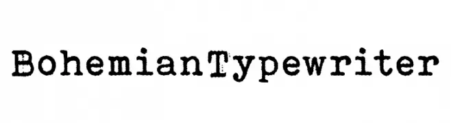 Bohemian Typewriter  لخطوط تنزيل