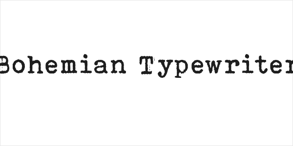 Bohemian Typewriter Logo