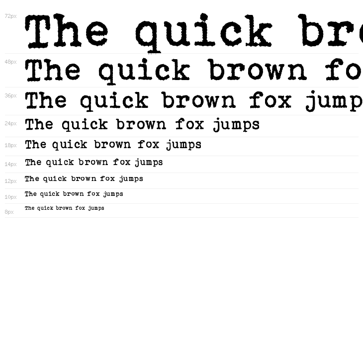 Bohemian typewriter Waterfall