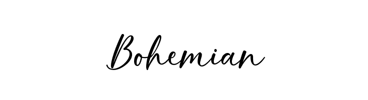 Bohemian  नि: शुल्क फ़ॉन्ट्स डाउनलोड