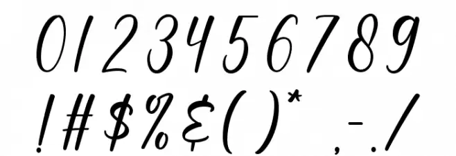 Bohemian Font OTHER CHARS