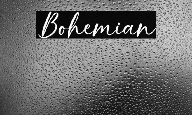 Bohemian Font examples