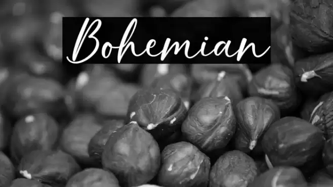 Bohemian Font examples