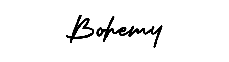 Bohemy  フリーフォントのダウンロード