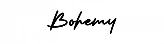 Bohemy  フリーフォントのダウンロード