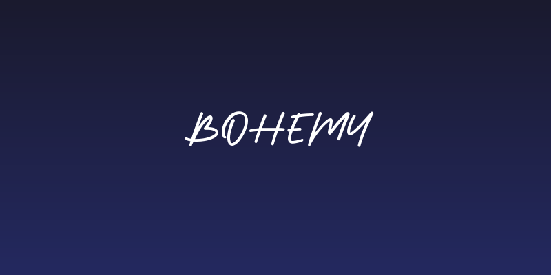 Bohemy Social Header