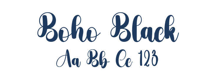 Boho Black Font Preview