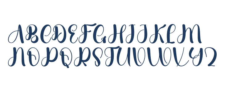 Boho Black Uppercase