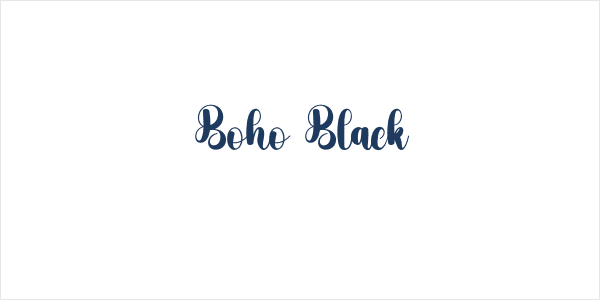 Boho Black Logo