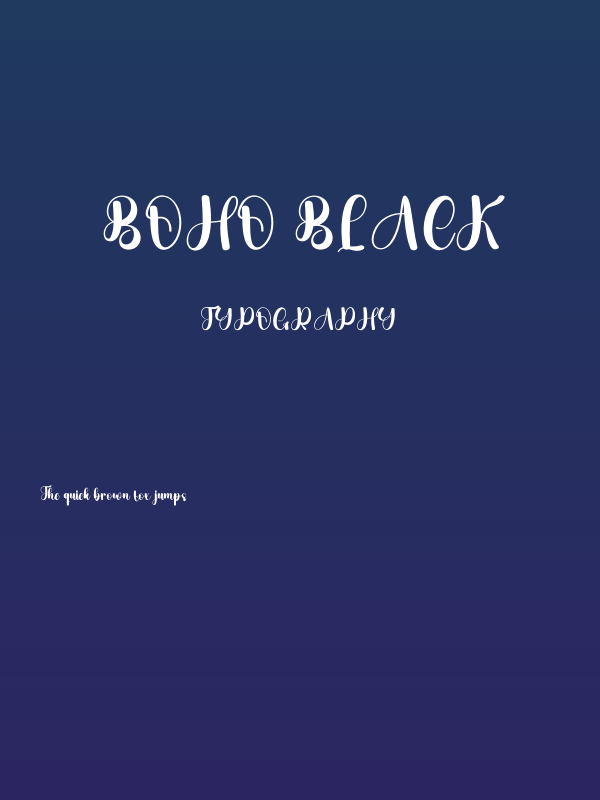 Boho Black Poster