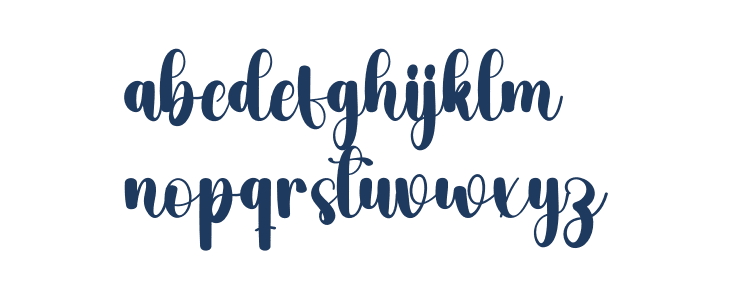 Boho Black Lowercase