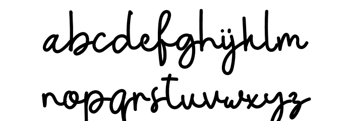 Boho Flowers Font LOWERCASE