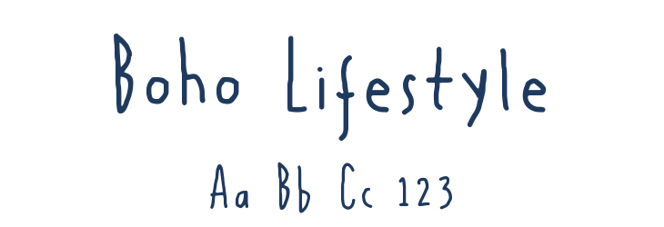 Boho Lifestyle Font Preview