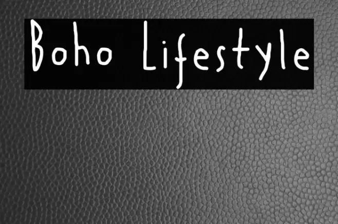 Boho Lifestyle Font examples
