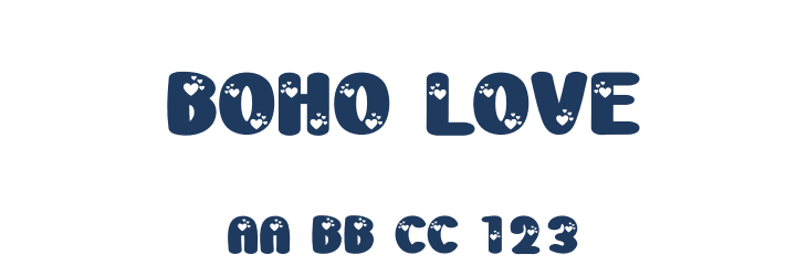 Boho Love Font Preview