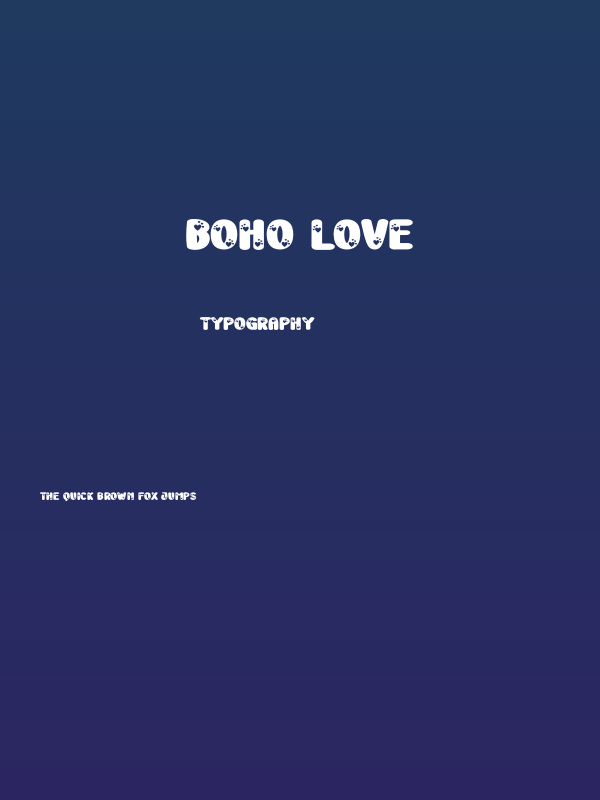 Boho Love Poster