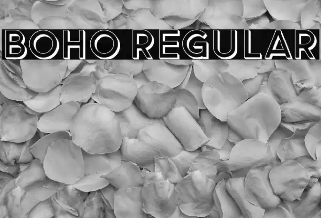 Boho Regular Font examples
