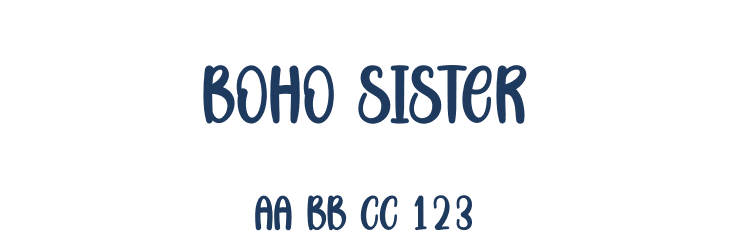 Boho Sister Font Preview