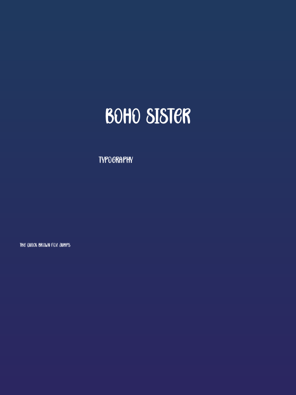 Boho Sister Poster