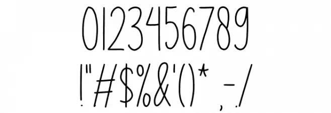 Boho Style Font OTHER CHARS