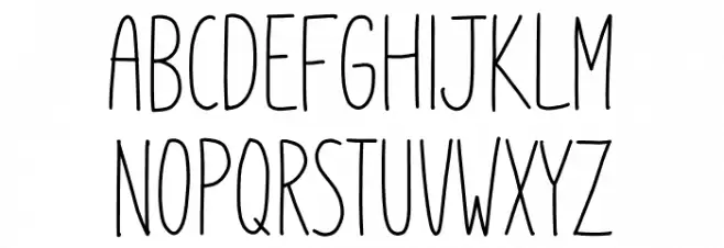 Boho Style フォント 大文字