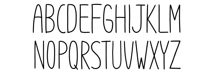 Boho Style Font LOWERCASE