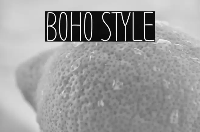 Boho Style Font examples