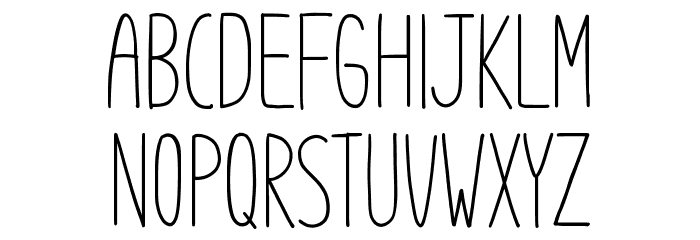Boho Style Font LOWERCASE