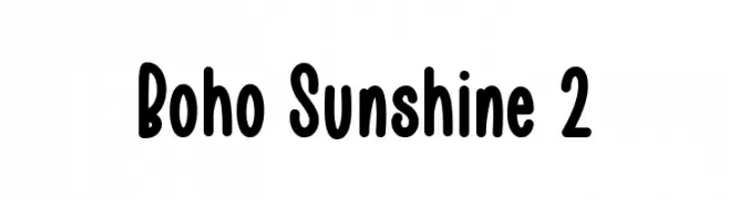 Boho Sunshine 2  تنزيل الخطوط