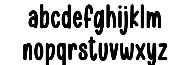 Boho Sunshine 2 Schriftart Kleinbuchstaben