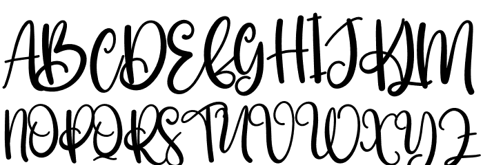Boho Font UPPERCASE