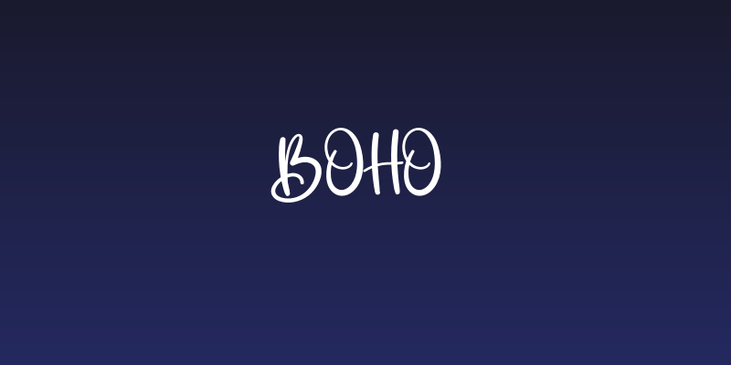Boho Social Header