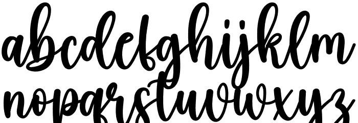Boho Font LOWERCASE