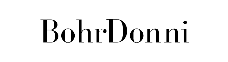 BohrDonni Font