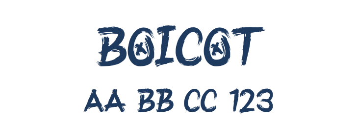 Boicot Font Preview