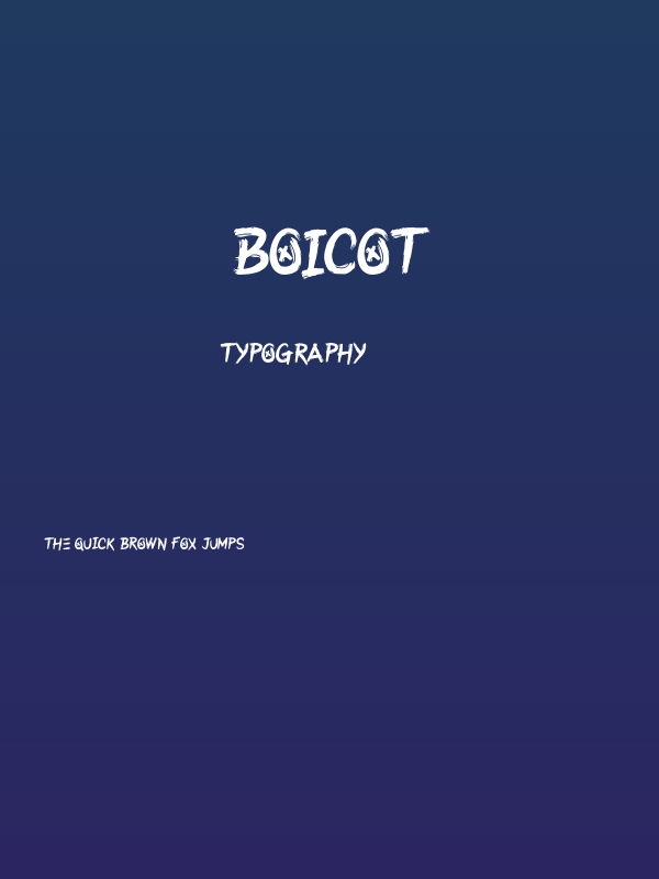 Boicot Poster