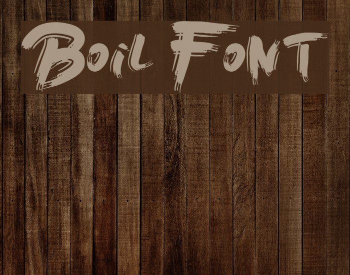 Boil Font examples
