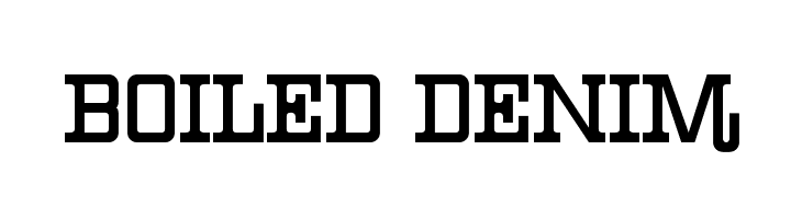 Boiled Denim  フリーフォントのダウンロード