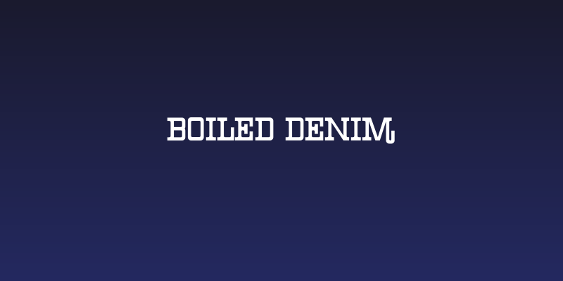 Boiled Denim Social Header